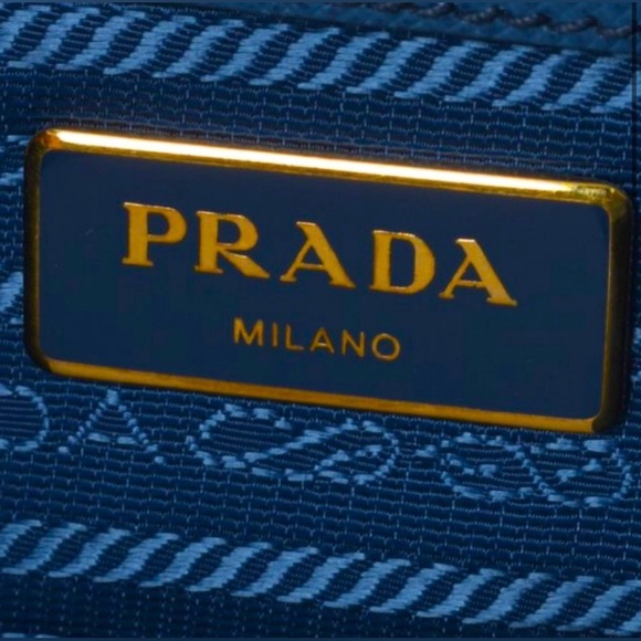 12 Prada Galleria Baltic Blue Saffiano Large Tote - Picture 8 of 11